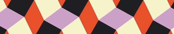 Abet Laminati 6276 Vichy 04 Tangerine/Lilac Edgebanding Crossgrain Match